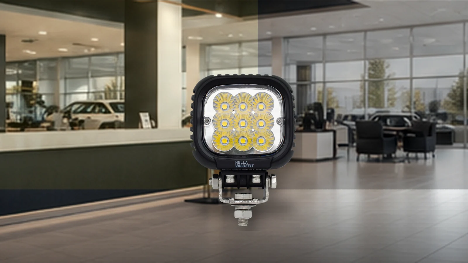 FARO TRABAJO LED REDONDO con producto real
